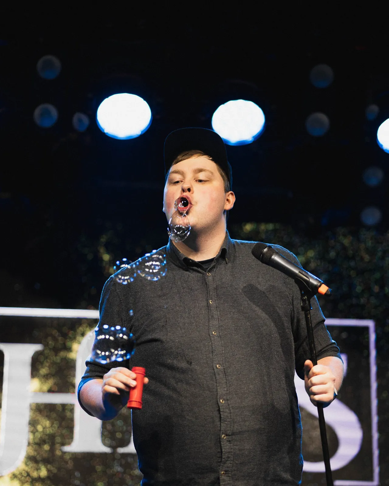 Mortenn Christiansen on stage